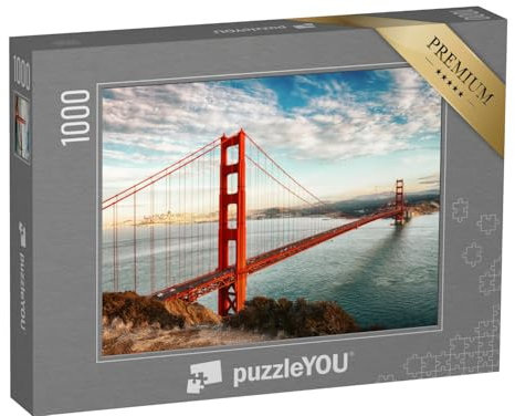 puzzleYOU: Puzzle 1000 Teile „Golden Gate Bridge, San Francisco, USA“ – aus der Puzzle-Kollektion USA, Brücken, Brücken & Brunnen, Golden Gate Bridge