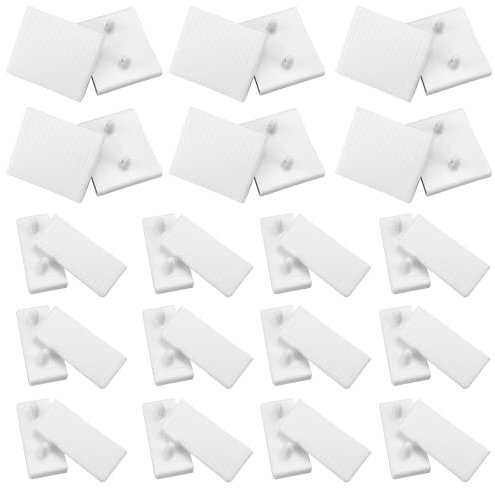 Jiehaojia 12 Stück Lattenrost-Mittenablage, 24 Stück Seitenlattenrost-Abdeckung (innen 63 mm x 9 mm), Ersatz-Bettlattenrost-Set aus Kunststoff für Einzel- und Doppelbetten