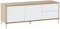 Mobelcenter - Mueble de TV Brooklyn - Mueble Televisión Blanco y Roble Canadian - Mueble Televisión Diseño Nórdico - Medidas: 130 cm Ancho x 47 cm Alto x 41 cm Fondo - (Mueble TV) - 1275