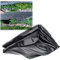 Olivy Película Lona Estanque PVC Resistente Al Desgarro 2x2m 4x5m 5x5m 10x10m 10x12m Revestimiento De Estanque Flexible Membrana Impermeable Plegable para Cascada, Agua, Jardín, Paisajismo