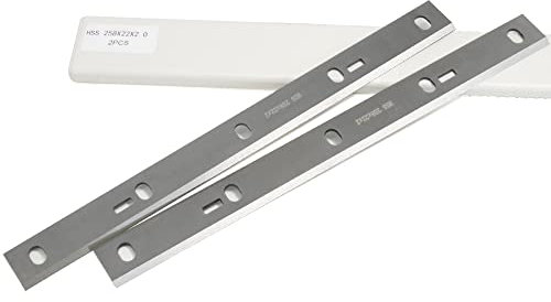 Generico FMingNian 1 Paio 258mm HSS Lama per pialla 258X22X2mm Spessore Coltello per pialla Pezzo di Ricambio per Scheppach HMS1070 Bernardo PT-250 Kity DRA260