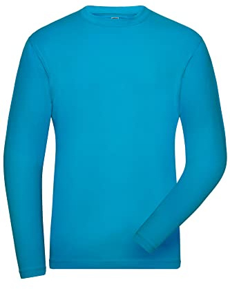 James & Nicholson Herren Bio Workwear Long-Stretch - Langarm Shirt aus Bio-Baumwolle mit Elasthan