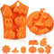 Halloween Kürbis Silikon Backform, Silikon Geister Kürbis Kuchenform, Schädel Ghost Shape Silikonform, Halloween-Geist-Kürbis-Form, Silikonform für Kürbis, Hexe, Geist, Totenkopf, 2 Stück