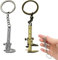 Mini calibrador Vernier de 2 piezas, llavero de calibre Mini Vernier de aluminio de precisión, llavero de aluminio