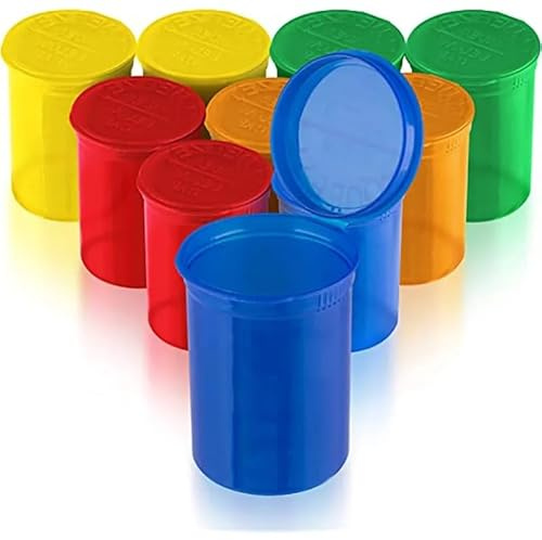 Fenny's Creations Pop Top Squeeze Bottles 13 Dram Squeeze Bottles, Squeeze Pot Tub, Poptops, Pop Tops, 13 dram pop top, Assorted Colour (10)
