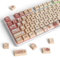 Owpkeenthy PBT Gaming-Tastenkappen, 133 Tasten XDA-Profil mit 5-seitiger Farb-Sub-Beschriftung, kompatibel mit ANSI/ISO Layouts und MX-Schaltern (Süßer Bär)
