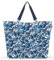 reisenthel shopper XL flora blue – Geräumige Shopping Bag und edle Handtasche in einem – Aus wasserabweisendem Material