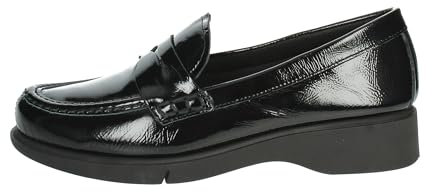 Frau 53U0, Mocassini Comfort in Vernice da Donna (Nero Shine, 39)