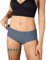 BeMee Daytime Seamless Hipster, Nahtloser, hauchdünner Perioden-Slip, Menstruations-Unterwäsche, auslaufsicher bei mittlerer bis starker Blutung für Mädchen und Teenager, grau, Größe S