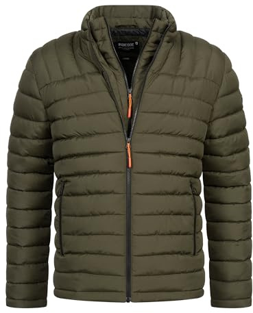 Indicode Herren INNash Übergangsjacke Steppjacke in Daunenjacken-Optik | Warme Steppjacke in modernem Daunenlook, Winterjacke, Übergangsjacke, Herrenjacke, Outdoorjacke, Freizeitjacke für Männer