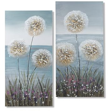 formano Wandbild 30 x 60 cm Motiv Pusteblume im 2er Set
