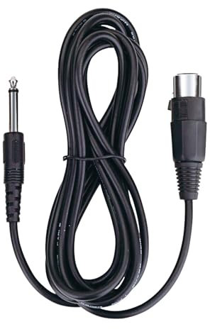 Cavo per microfono sbilanciato da XLR femmina a jack mono TS da 6,35 mm, per microfoni cablati Shure con connettore XLR a 3 pin, 5 m