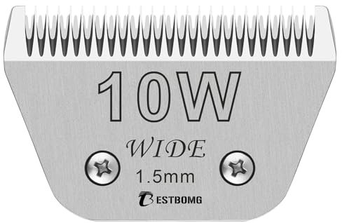 BESTBOMG Ersatzklinge für Hundepflege, kompatibel mit Andis/Wahl/Oster Hunde-Schermaschine (10 W)