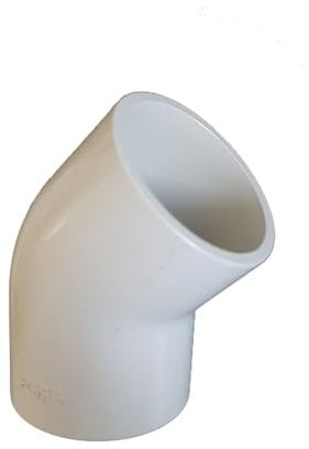 AcquaHOME® GOMITO 45° IN PVC-U METRICO D40 GF+ | RACCORDO CURVA 45 GRADI GOMITO ADATTATORE ACQUA CONNETTORE ACQUARIO MANICOTTO IRRIGAZIONE