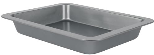 axentia Backform/Auflaufform 2teilig ca. 42,5 x 6 x 31,5 cm, extra Hoher Rand + Antihaft - Backblech für Kuchen Tief - Kuchenblech für Backofen