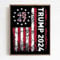 KAIMKEART Trump 2024 Kampagne 45 47 Wandkunstdruck, Maga-Unterstützer, Vintage-Poster, Dekoration für Zuhause, Büro, Club, Rallye-Treffen, ungerahmt 20,3 x 25,4 cm