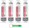 4x Borotalco Invisible Deodorante Spray,Klassisches Duft,Fängt Schweißflecken, Gerüche und Flecken ein,150ml + Beni Culinari Kostenloser Schlüsselanhänger