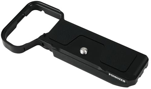 FOMOZER Baseplate for Sony A7C II A7CR Camera，Arca-Swiss Quick Release Slim Bottom Mounting Plate Compatible with1/4 Threads & Arri locating Holes，BP-02, Black (Black)