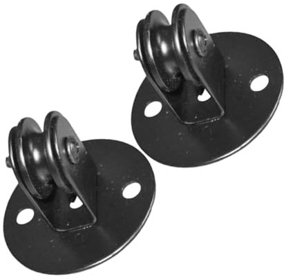 ORFOFE 2 Stück Schwerlast Deckenrollen Aus Eisen Für Hängelampen Verstellbar Hängeseilzugrolle Für Wohnzimmer Küche