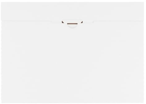 verpacking Kalenderverpackung Weiß 350x250x20 mm - simple Faltart - Versand Post Faltschachtel Großbriefkarton Büchersendung - optimal geeignet für den Versand 500 Stück