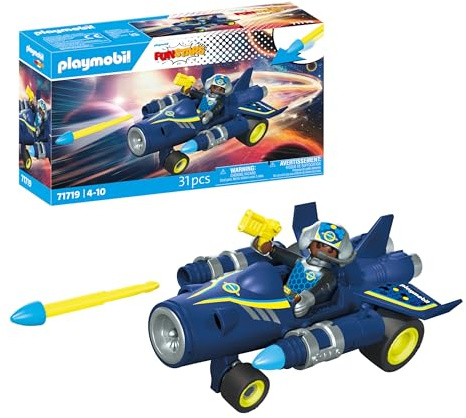 PLAYMOBIL | Fun Stars | Rasender Space-Jet | Spielzeug ab 4 Jahren | Geschenk für Kinder | Spielzeug Auto | Mit Rückzugmotor & Schießfunktion | 71719