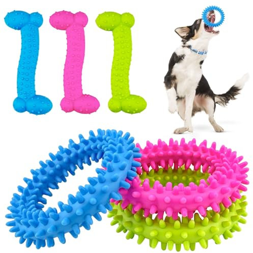 JNZLT 6 juguete masticable para perro calmar picazón, mordeduras para perros medianos y pequeños, juguetes masticables