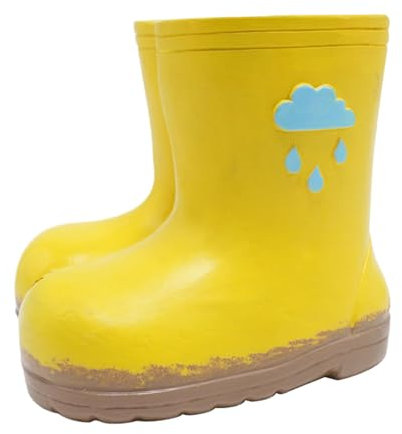 Rain Boot Planter | Weather-Resistant Resin Vintage Boot Planter | Innovative Design Flower Pot | Garden Decorative for Garden, Shelf, Indoor Outdoor Decor