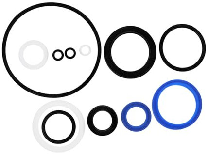 Yardwe Kit de Joints Toriques en Caoutchouc 10 Pièces Haute Température et Pression pour Vérins Hydrauliques et Réparation d'Huile Accessoire de Transpalette Manuel