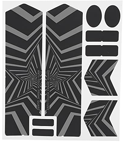 Jxngery Mountain Bike Front Fork Night Reflection Sticker Paster Five Star Sticker for Maintenance and Enhancement