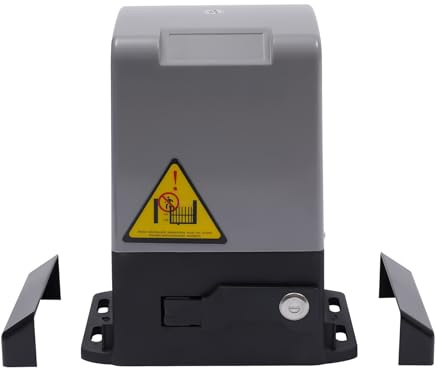 Schiebetorantrieb, 600kg Schiebetorantrieb Toröffner mit 2 Fernbedienungen und Infrarotsensoren, 220V 370W Elektrischer Schiebetür Torantrieb für Auffahrten, Komplettes Schiebetor Tor Motor