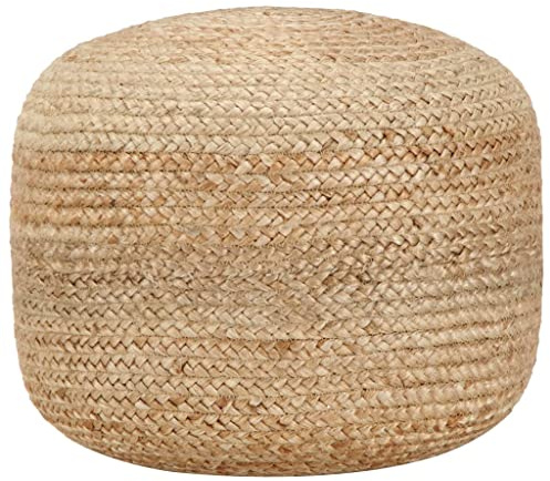 Frdhee Schminktisch Hocker,Handgefertigter Sitzpuff 45 x 30 cm Jute für Badezimmer, Schlafzimmer, und Wohnzimmer