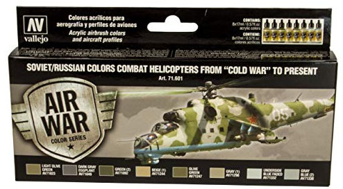 Farb-Set, Russische Kampfhubschrauber, 8 x 17 ml, Verschieden