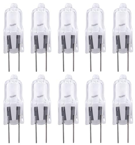 NCC-Licht 10 x Leuchtmittel Stiftsockel 38W G4 klar 12V 690lm warmweiß 2900K dimmbar