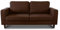 Sofa Kera 3-Sitzer, Couch 3-er, Loungesofa, Couchgarnitur, Sofagarnitur, Holzfüße, Polstersofa mit Federkern (Braun (Cosmic 70))