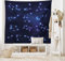 ABAKUHAUS Konstellation Wandteppich, Galaxy und Schilder aus Weiches Mikrofaser Stoff Waschbar ohne Verblassen Digitaldruck, 150 x 110 cm, Dunkelblau