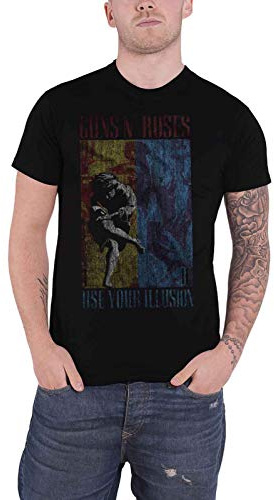 Guns N Roses Men's Use Your Illusion T-Shirt Black