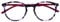 OPULIZE Met Lila Schildpatt Kirschrot Lesebrille Groß Runden Komfortabel Herren Damen Federscharniere R60-5 +0,00