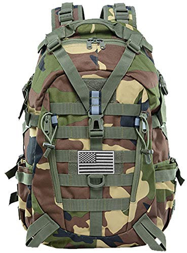 Pickag Taktischer Rucksack, Militär, Molle-Tasche, Camping, Trekking, Angeln, Fitnessstudio, Reisen, Motorrad, Wandern, Tagesrucksack, Dschungel-Camouflage, Medium, Tagesrucksäcke