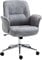 Vinsetto Swivel Computer Office Chair Mid Back Desk Chair for Home Study Bedroom, Light Grey