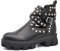 IF Fashion Damen-Stiefel, Stiefel, Biker, Schnallen, Frühling, perforiert, 340 350, 6608 schwarz, 39 EU