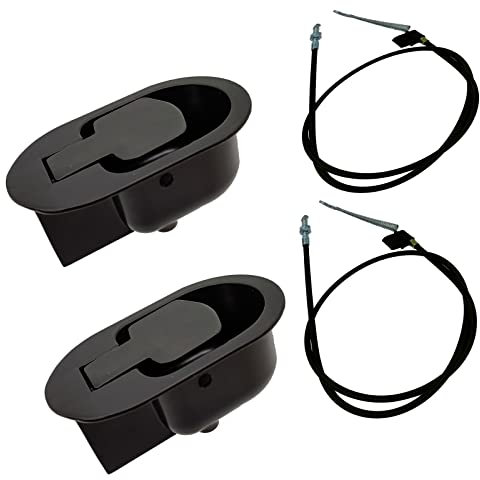 RONCHEN 2 Sets Metall-Liegestuhl-Ersatzteile, Premium-Liegestuhl-Ersatzteile mit Kabel, kompatibel mit den meisten großen Liegestuhl-Möbeln (2)