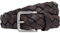 HACKETT LONDON Herren Lthr Flat Plait Belt Gürtel, dunkelbraun, S