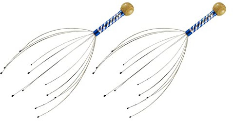 Duendhd Masajeador de cabeza de araña para terapia de relajación y alivio estrés