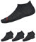 vitsocks Damen Merinowolle dünne atmungsaktive Sneaker Socken (3 PAAR) Merino Wollsocken kurz, schwarz, 39-42