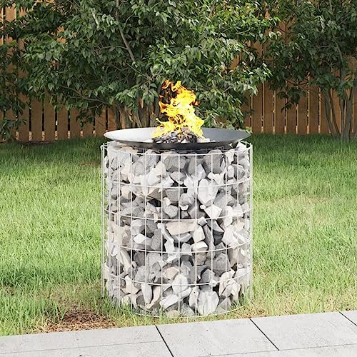 INLIFE 153558 Brasero gabion en fer galvanisé Ø 50 cm 4,4 kg