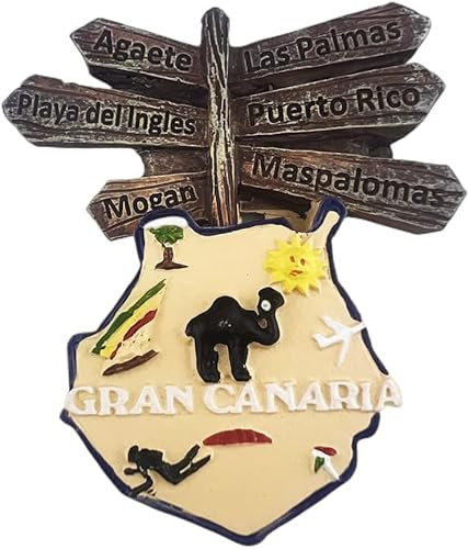 Gran Canaria Spanien Kühlschrankmagnet Kühlschrankmagnet Dekoration Magnet Aufkleber Souvenir Harz Handwerk