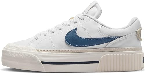 Nike Damen WMNS Court Legacy Lift Niedrig, Weiß/Blau (White Diffused Blue Lt Orewood BRN Sail), 36 EU