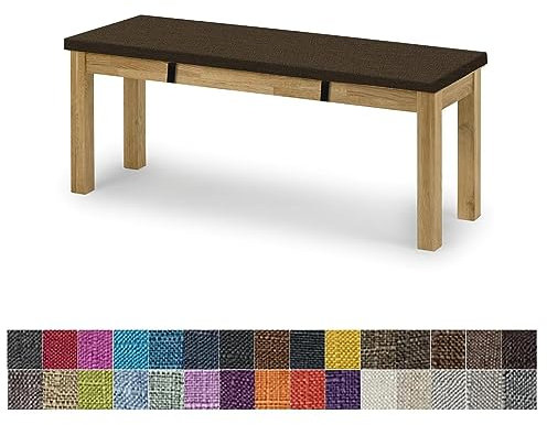 Generisch Bankauflage, Sitzkissen, 180 x 40 x 8 cm, Bankauflage, Gartenbankauflage, waschbar und abnehmbar, mehrere Farbgrößen erhältlich, Dunkelbraun