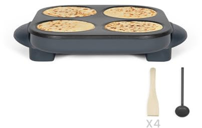 LIVOO - Mini crêpe party DOC266G - 4xØ 12 cm, 500W, antiadhésif