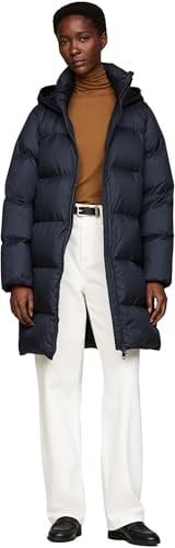 Tommy Hilfiger Women’s Casual Winter Down Coat, Blue (Desert Sky), M